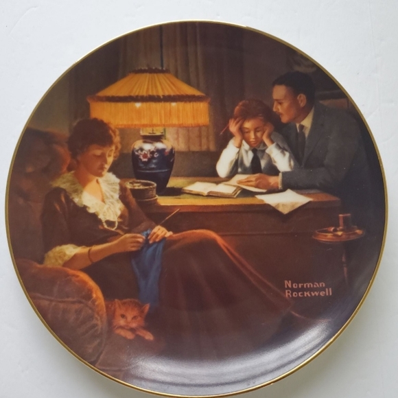 Norman Rockwell Plate by Knowles. From Rockwell's Light Campaign Series. - Picture 1 of 3